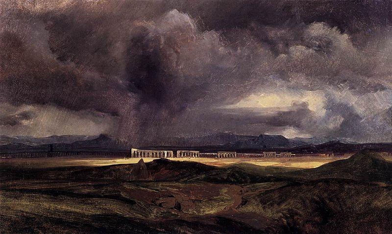 Carl Blechen Stormy Weather over the Roman Campagna Germany oil painting art